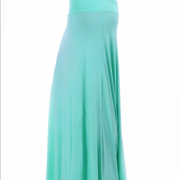 Women’s Seafoam Blue Long XL Maxi Skirt - Picture 2 of 2